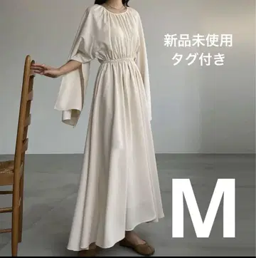 미사용 새상품 택 포함 루에레 화이트 원피스 M 정가 7759엔