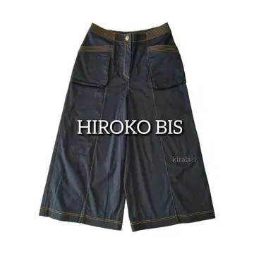 HIROKO BIS 히로코비스 빅 사이즈 가우초 팬츠 와이드 팬츠