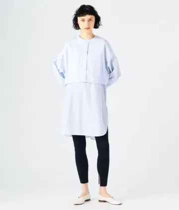 코튼 브로드 세퍼레이트 튜닉 셔츠