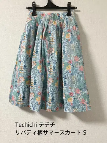 새상품급 여름 Techichi 테치치 리버티 패턴 썸머 스커트 S