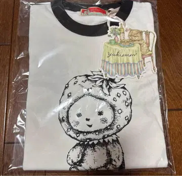 유키에몬 yukiemon 모노톤 딸기 보 티셔츠