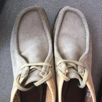 Clarks 클락스 왈라비 데저트 부츠 베이지 스웨이드 부츠