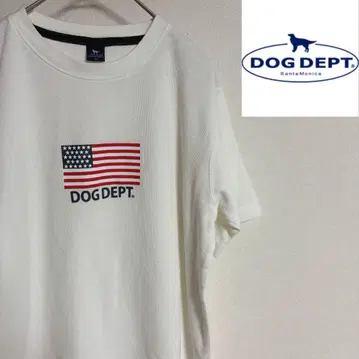 DOG DEPT 별이 그려진 반팔 티셔츠 M 사이즈 도그 뎁트