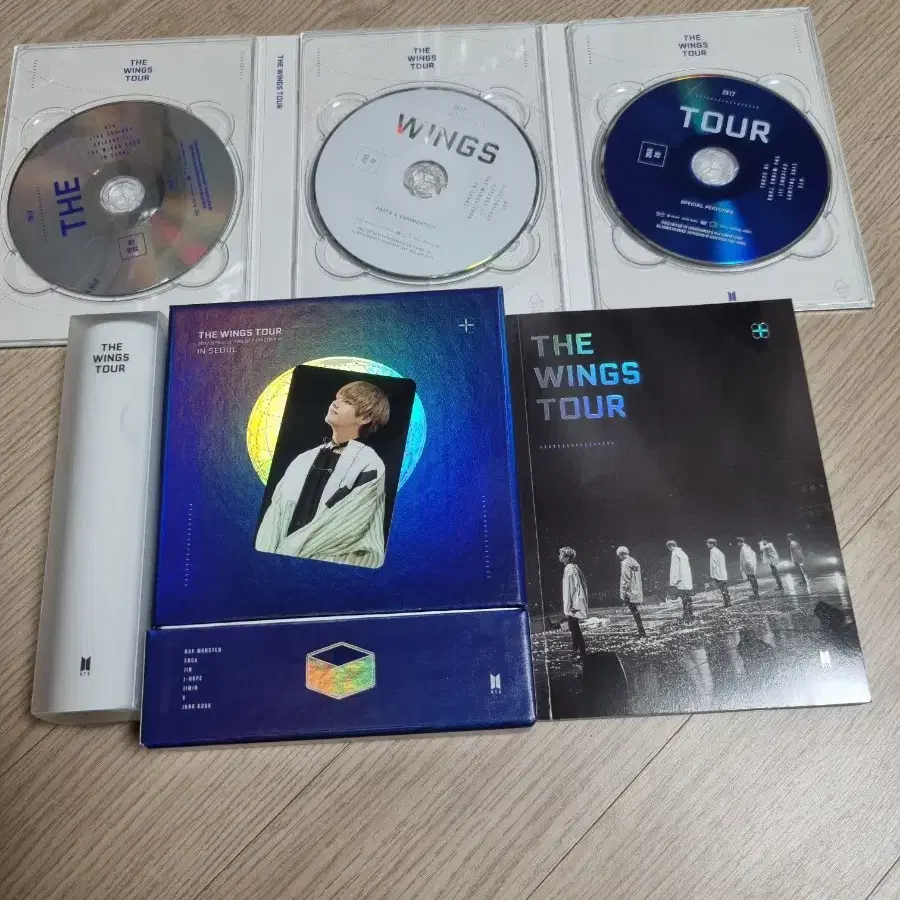 BTS Bangtan Wings Tour DVD V poca included full set wts. bts