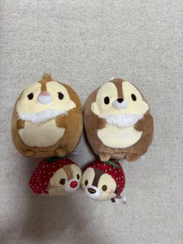 칩과 데일 봉제 인형 세트