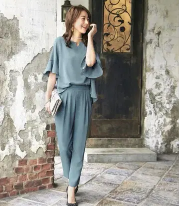 RUIRUE BOUTIQUE 팬츠 수트 셋업 팬츠 파티 드레스