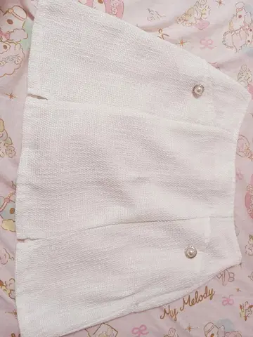 청순 스타일 화이트 컬러 타이트 스커트