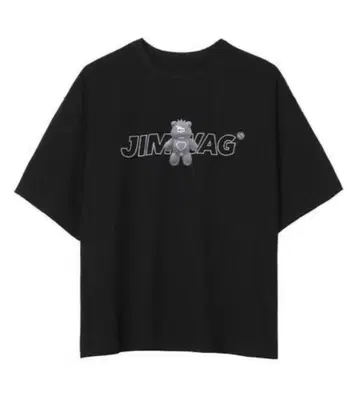 JIMWAG 블랙 티셔츠