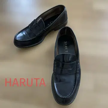 HARUTA 코인 로퍼 블랙 27.5cm 와이드 EEE
