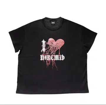 사이즈 M NoREMID I LOVE TEE BLACK