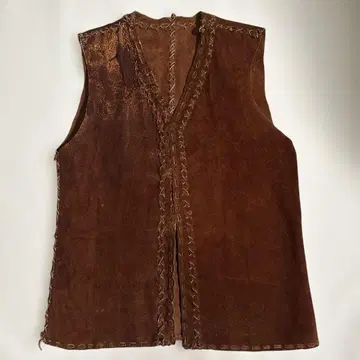 가죽 베스트 히피 빈티지