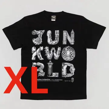 보리스 잡화점 히구치 유코 신상 티셔츠 JUNK WORLD LOGO XL