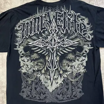 y2k MMA Elite affliction 스컬 티셔츠 그런지