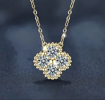 여성용 목걸이 yellow gold