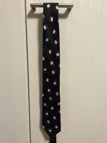 Pucci for SHIPS 넥타이 네이비 기하학 패턴