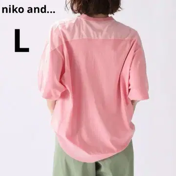 niko and... 제품 염색 도킹 풀오버 핑크 티셔츠
