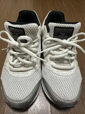 Mizuno 메쉬 러닝화 화이트/레드