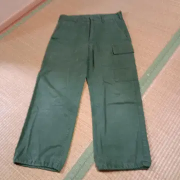 벨기에 군용 카고 팬츠 사이드 포켓 부착 1984년 빈티지