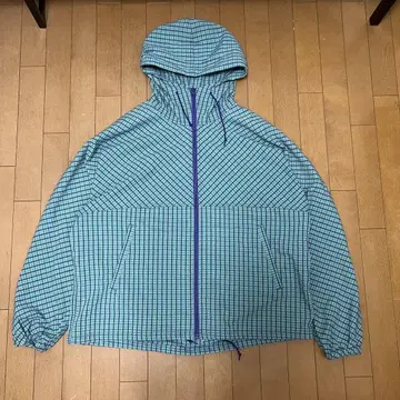 beams 체크 후드티 집업 future archive y2k