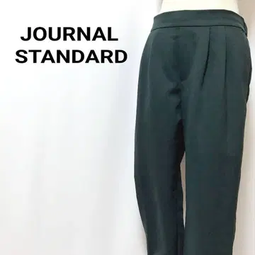JOURNALSTANDARD 허리 뒤쪽 밴딩 깔끔한 테이퍼드 팬츠