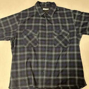 FREAK'S STORE 반팔 워크 셔츠 L 사이즈 체크 무늬