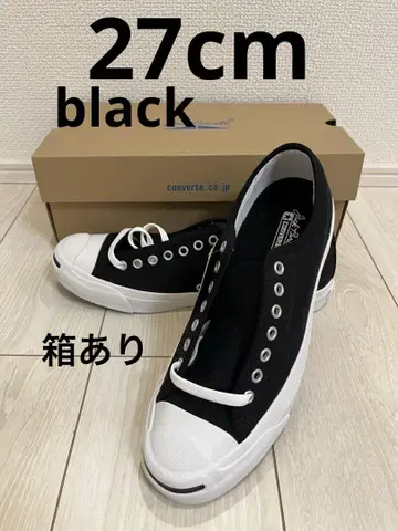 새상품 박스 포함 CONVERSE 잭 파셀 블랙 27cm