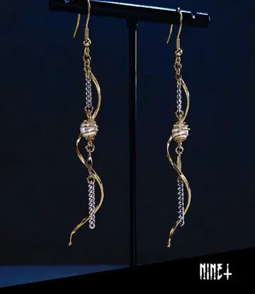 1192 롱 귀걸이 귀걸이 골드 액세서리 펄 GOLD