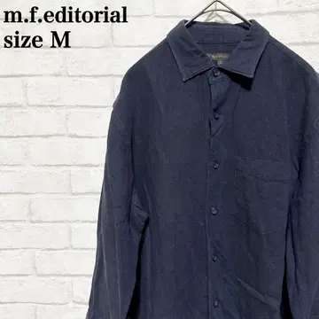 m.f.editorial 네이비 셔츠 M 오피스 구제 의류 취업활동 이직