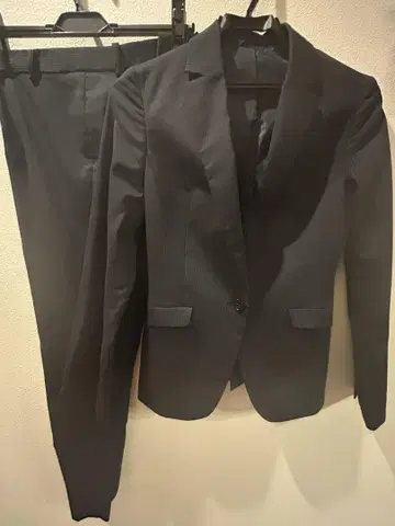 SUIT SELECT 스트라이프 팬츠 수트 네이비 정장 셀렉트 S