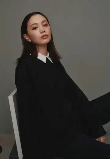 CADUNE 가와카미 모모코 콜라보 카라 부착 블라우스 택 포함 새상품