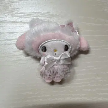 화이트 고양이 발레리나 마이멜로디 앞머리 클립