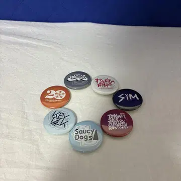 뮤지션 배지 세트 7개