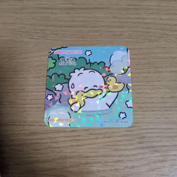 극락탕 산리오 오리 페클 코스터 레어 홀로그램 가공