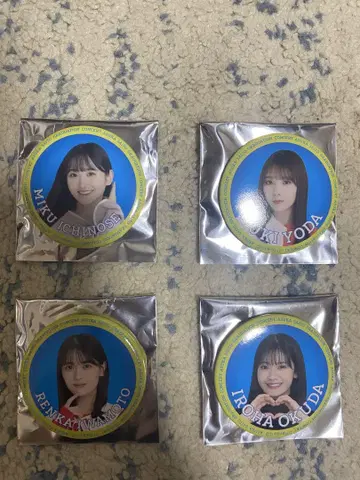 사토 아스카 졸업 콘서트 랜덤 캔뱃지 4개 세트
