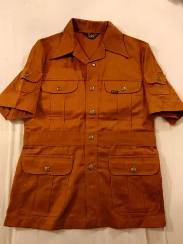 VINTAGE LEE MADE IN USA 사파리 셔츠 반팔