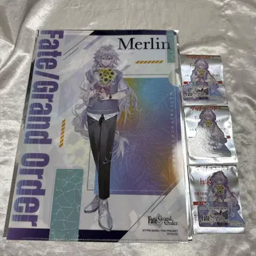 FGO 마츠키요 클리어 파일 스티커 3장 멀린