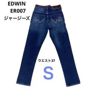 EDWIN 데님 청바지 허리 빨간색 ER007 저지 사이즈 S 허리 37