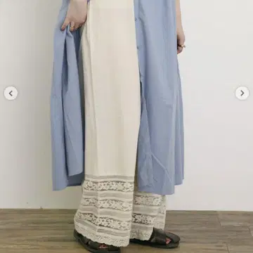 밑단 레이스 속바지 아이보리
