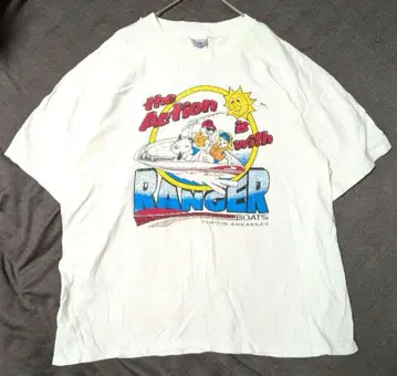 Hanes 헤인즈 90s 서핑 프린트 티셔츠 XL
