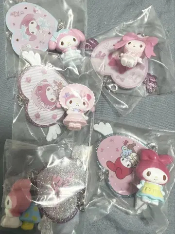 산리오 sanrio 마이멜로디 마이멜로 시크릿 참 5개 세트