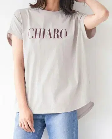 MICA & DEAL CHIARO 로고 티셔츠 (그레이지)