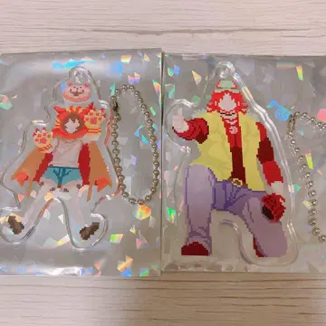 키미가시네 캐릭터 도트 아크링 키링 아크릴 키링 긴 Q타로