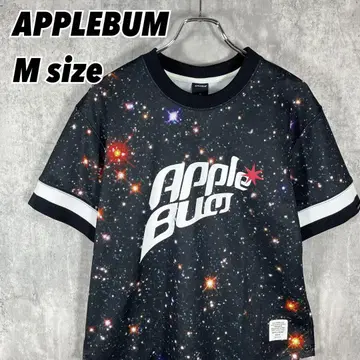 애플 범 APPLEBUM 메쉬 게임 셔츠 갤럭시 패턴 M