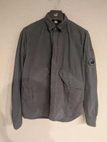 C.P. Company 가먼트 다이 코튼 셔츠 자켓