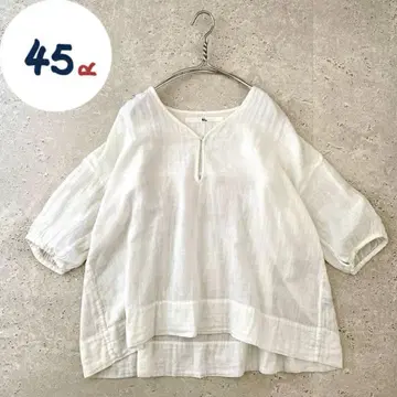 45R 코튼 블라우스