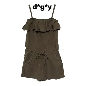 dgy 디지 와이 올인원 린넨 혼방 숏 팬츠 오프숄더 M