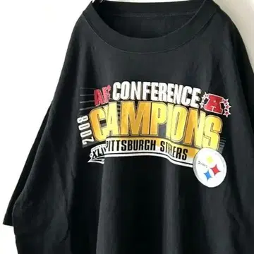 컨퍼런스 NFL 스틸러스 티셔츠 XL 블랙 검정 구제 의류
