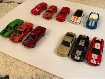 핫휠 카마로 머스탱 닷지 미니카 12대 세트