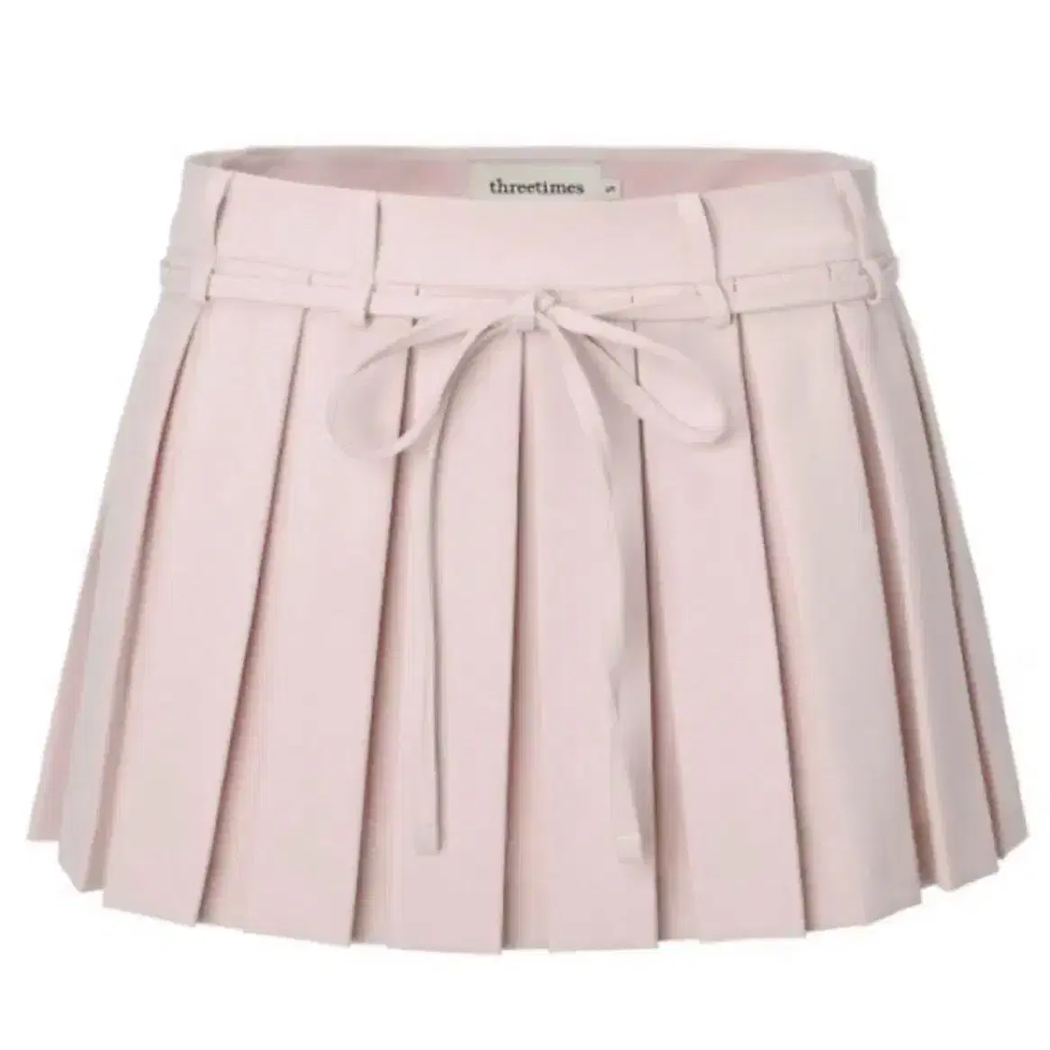 THREETIMES | 쓰리타임즈 Threetimes Sara Ribbon Skirt Light