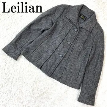 Leilian 레리안 테일러드 자켓 그레이 11 B9375